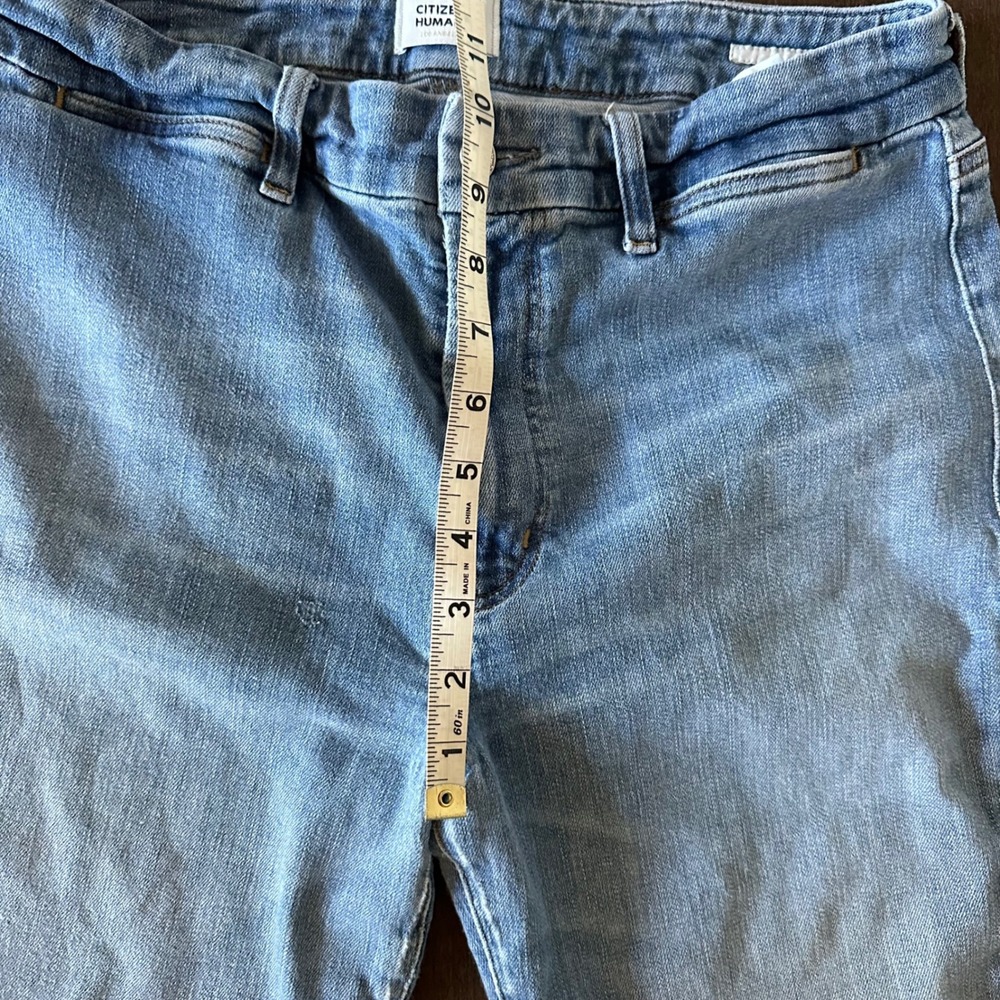 Citizens of Humanity Isola Cropped Bootcut Jeans Stretch Raw‎ Hem 31 - Picture 6 of 9